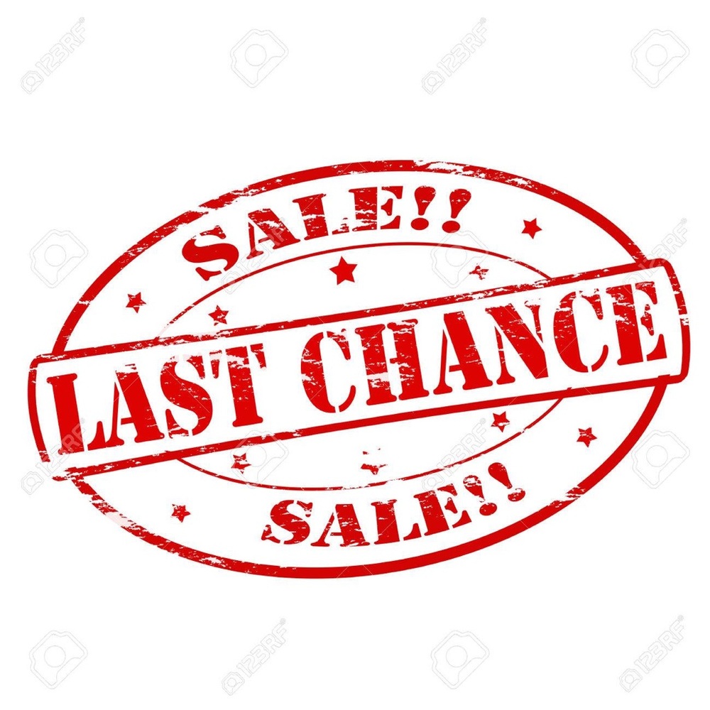 LAST CHANCE EVERYTHING MUST GO